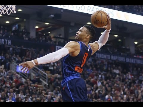 Russell Westbrook at Raptors (03/18/2018) - 37 Pts, 14 Ast, 13 Rebs, 15-22 FGM, CLUTCH, IN 37 MINS!
