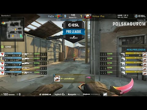 Virtus.Pro vs. FaZe Clan | ESL Pro League | 18.08.2016 | ENG