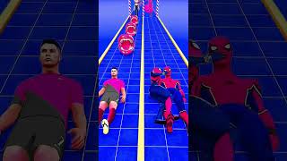 Download lagu GTA V New Kiss or Save Run Spider-man vs Cristiano Ronaldo Funny Epic Challenge!  #spiderman mp3