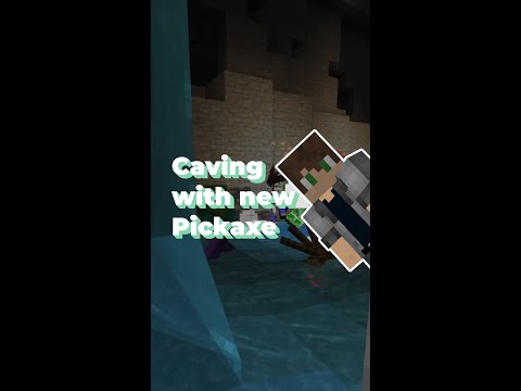 EPIC NEW PICKAXE CAVES - Minecraft 1.17 #shorts