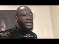 DEONTAY WILDER ON EMBRACING BREAZEALE AFTER BRUTAL KO "I RELEASED THAT NEGATIVE ENERGY IN THE RING"