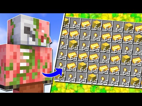 Die Beste Einfachste Minecraft XP Farm & Gold Farm ohne Redstone! Tutorial | Anleitung