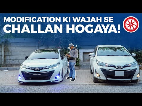 Modifications Ki Wajah Se Challan Hogaya Yaris Ka!