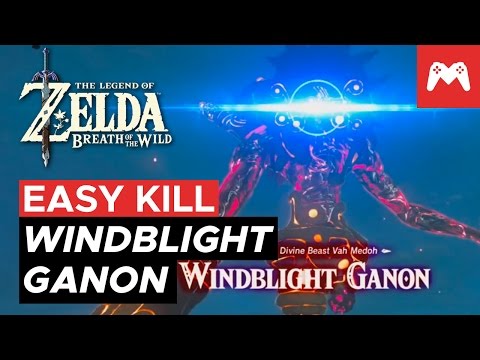 WINDBLIGHT GANON EASY KILL! How to kill Divine Beast Vah Medoh | Breath of the Wild