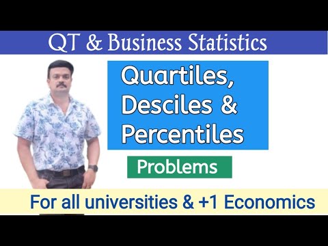 Quartiles, Deciles & Percentiles