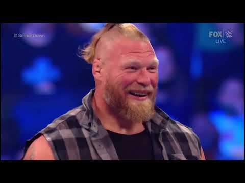 Brock Lesnar returns at Madison Square Garden and confronts Roman Reigns on WWE Smackdown [10/09/21]
