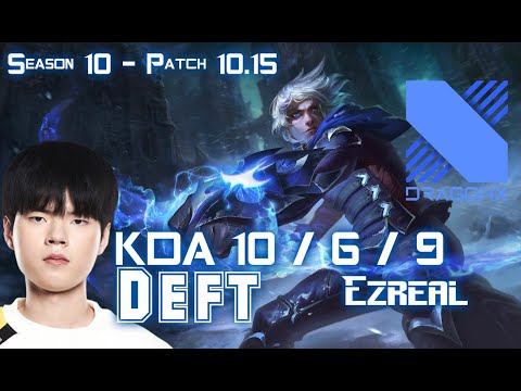 DRX  Deft EZREAL vs CAITLYN ADC - Patch 10.15 KR Ranked