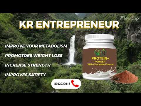 Kr entrepreneur herbal protein plus powder, for health, box