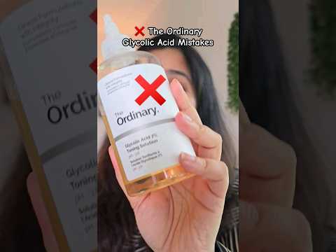 ❌ The Ordinary Glycolic Acid Mistakes That Will DESTROY Your Skin #shorts #skincare