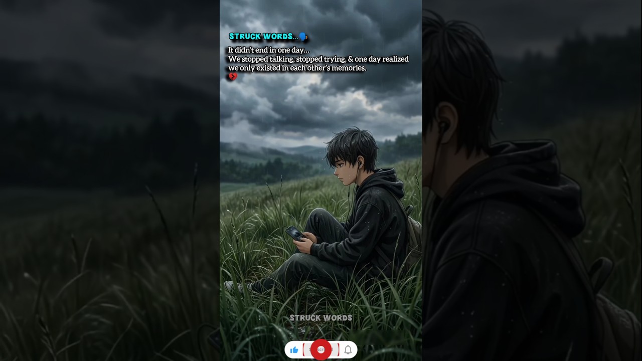 We became strangers slowly 🥀 #heartbreak #movingon #life #quotes #shorts #viral #fyp