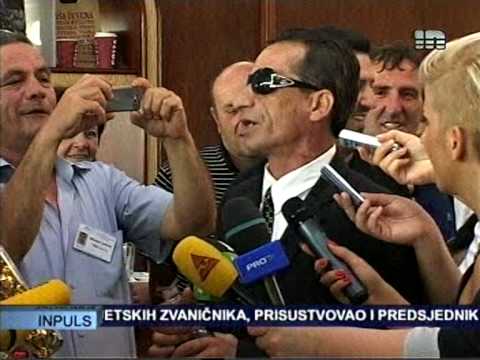 Ekrem Jevric u Podgorici - Docek na aerodromu