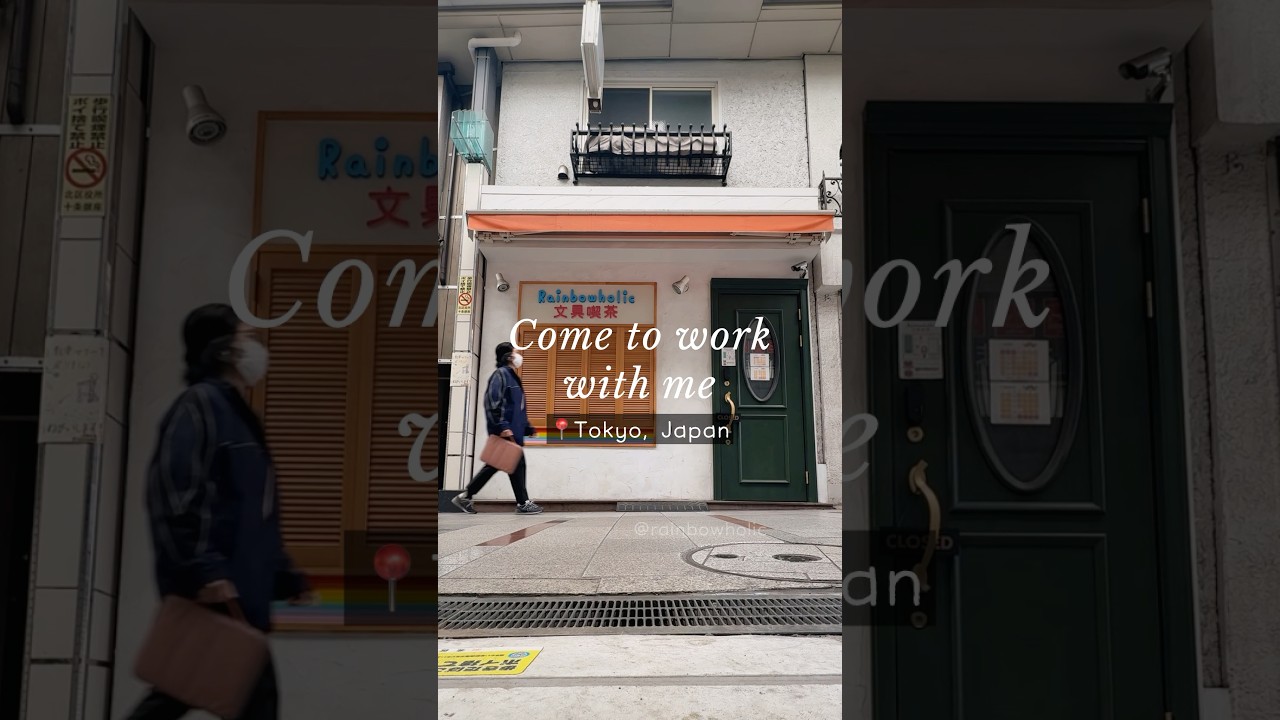 Come to work with me in Japan 🇯🇵 (📍Rainbowholic Stationery Cafe) #dailyjapan #stationeryshop