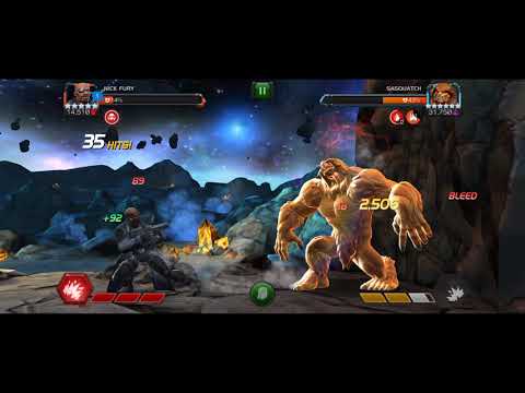 Uncollected sasquatch solo with nick fury | missing links | mcoc