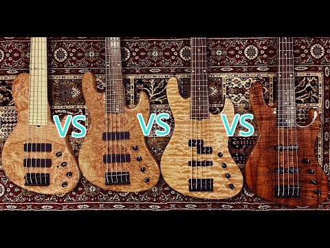four different highend sadowsky nyc bass Compared