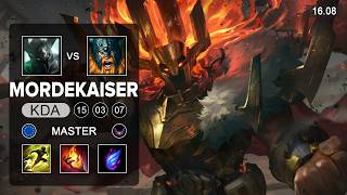 Mordekaiser vs Olaf Top - EUW Master - Patch 16.08 Season 16
