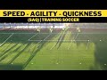 Snelheid Behendigheid Snelheid Training Voetbal SAQ