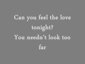 Can You Feel The Love Tonight The Lion King Lyrics