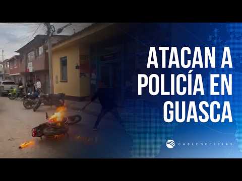 Agresi0n a policía de tránsito en Guasca: capturan al responsable de lanzarle fuego