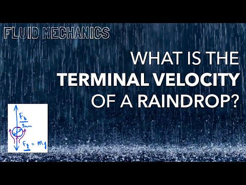 Example 7.3 - Terminal velocity of a raindrop