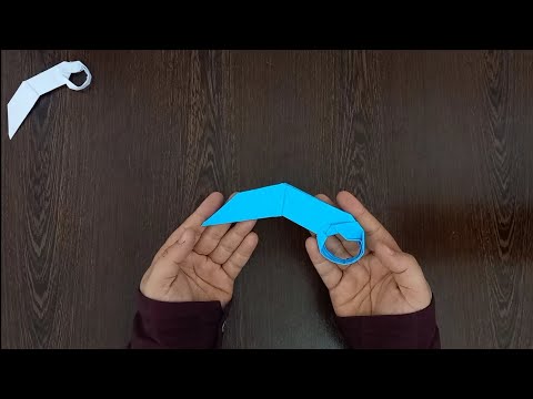 Paper karambit knife
