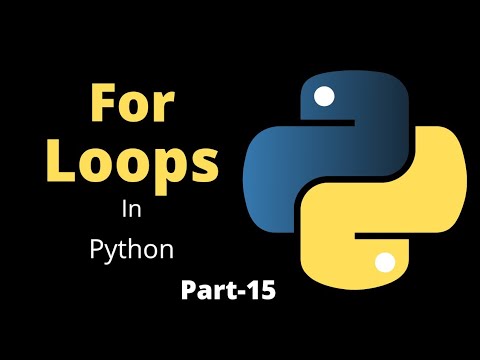 For Loops In Python Part 15 Python Tutorial For Beginners