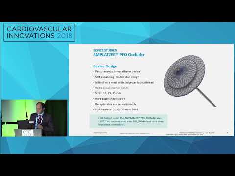 CVI2018 Session: Which occluder for PFOs? - Mario Goessl, MD