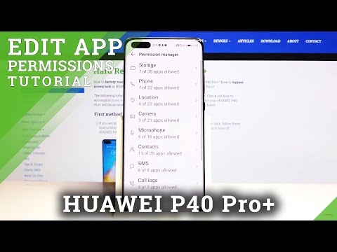 How to Enter App Permissions in HUAWEI P40 Pro+ – Manage Apps