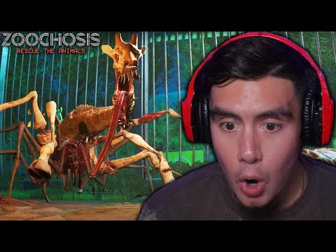 IM A NIGHT ZOO KEEPER TAKING CARE OF MUTATED ANIMALS IN A DISTURBING ZOO | Zoochosis (Good Ending)