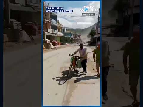 Last 3 Minutes Before Water Swallowed This Nepal Town: Caught On Cam | Nepal Floods