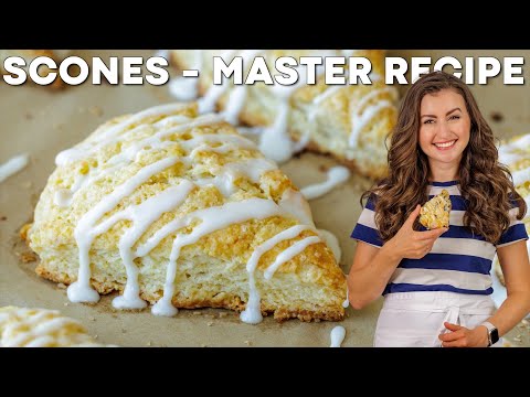 HOW TO MAKE SCONES RECIPE + Easy Lemon Glaze