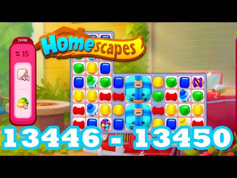 Homescapes Level 13446 - 13450 HD 3 - match puzzle Gameplay | android | IOS | 13447 | 13448 | 13449