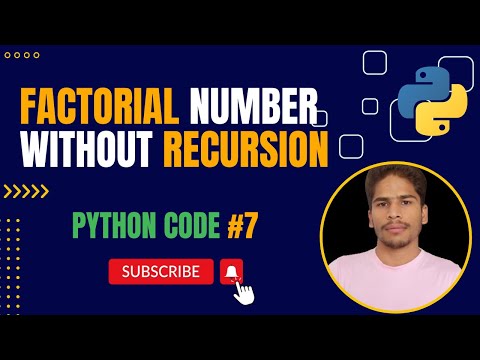 Calculate Factorial Number Without Recursion In Python Python Code Series I Techlearning