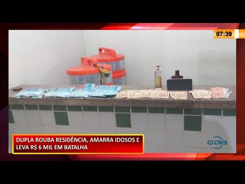 Dupla que amarrou idosos e lhes roubou R$ 6 Mil é presa 02 12 2020