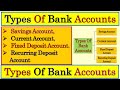 Types Of Bank Accounts Different Types Of Bank Accounts Types Of Savings Account Bank Accounts