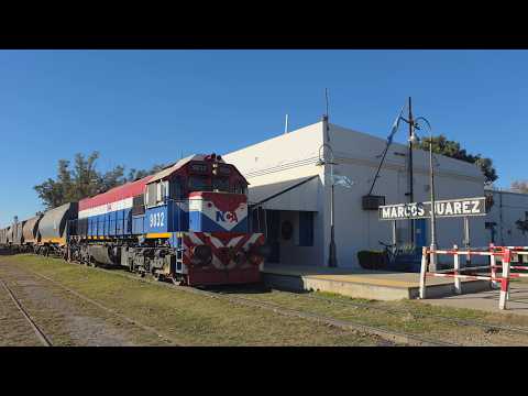 [8K] Tren de tolvas graneras de NCA con destino a General Deheza pasando por Marcos Juárez!!!!!!