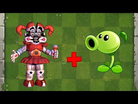 Circus Baby + Peashooter Fusion - Plants vs Zombies Animation