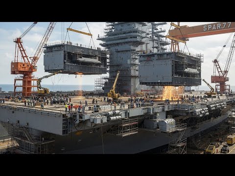 Inside the USS George H. W. Bush Carrier Factory: Building America’s Nimitz Class Supercarrier