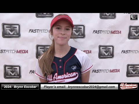 2024 Brynn Escobar 4.16 GPA - Athletic Slapper and Shortstop Softball Skills Video - AASA Pikas