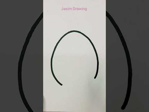 Egg 🥚 drawing easy one line #drawing #art #jasimdrawing #egg