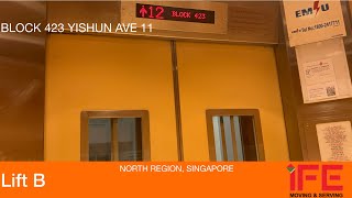 HDB Block 423 Yishun || IFE Elevator (Lift B)