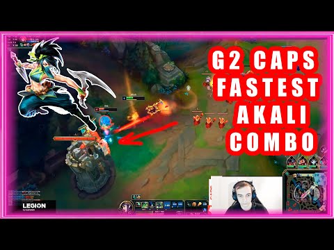 G2 Caps Fastest Akali Combo