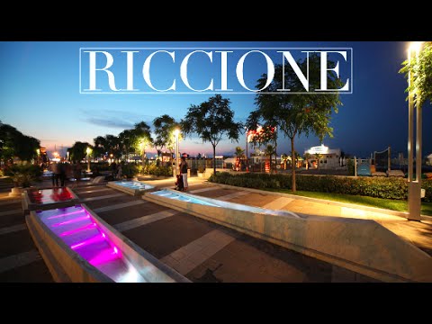 Riccione by night - Viale Ceccarini