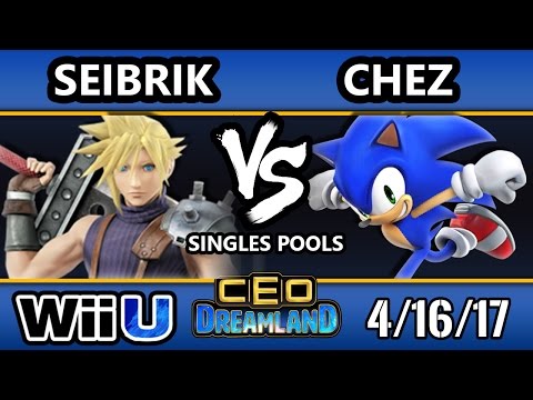 CEO Dreamland 2017 Smash 4 - Seibrik (Cloud) Vs. CSG | Chez (Sonic) SSB4 Pools - Smash Wii U
