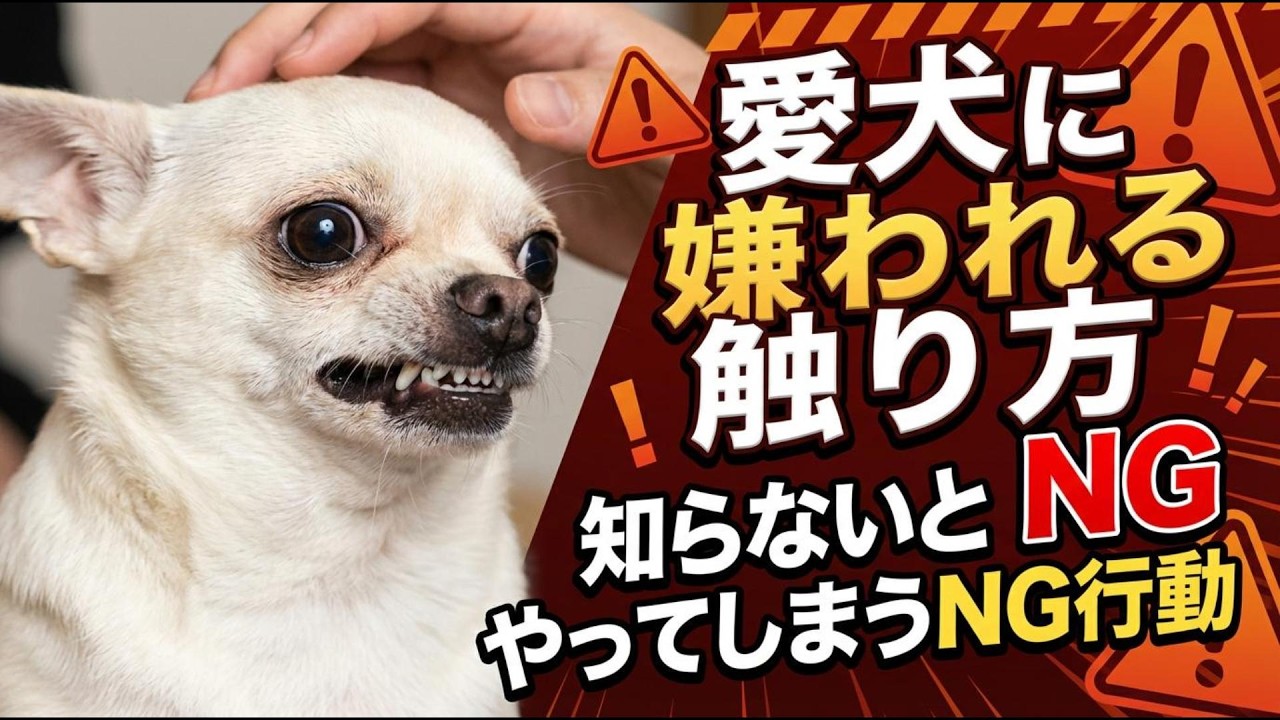 愛犬に嫌われてしまう触り方　５選