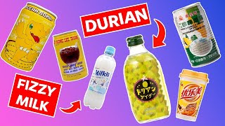 We tried mystery Asian drinks!