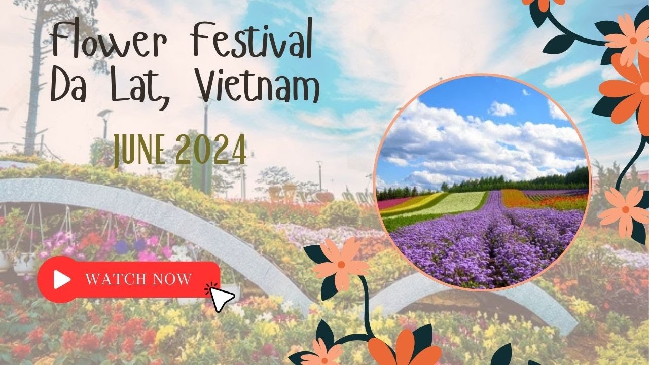 Experience the Dalat Flower Festival's vibrant cinematic journey, filled with colourful blossoms, bustling streets, and city-wide energy.