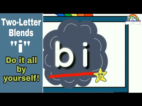 Two-Letter Blends "i" | Do it all by yourself!