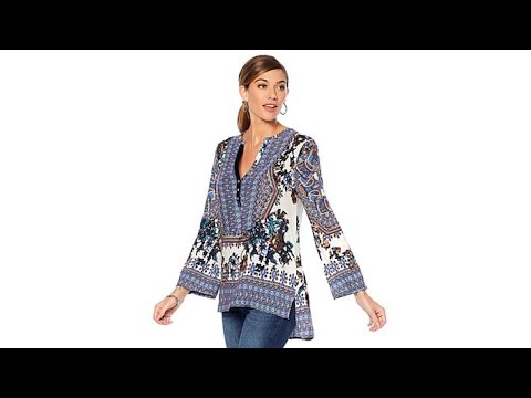 Colleen Lopez Sweet Charm Printed Tunic Top