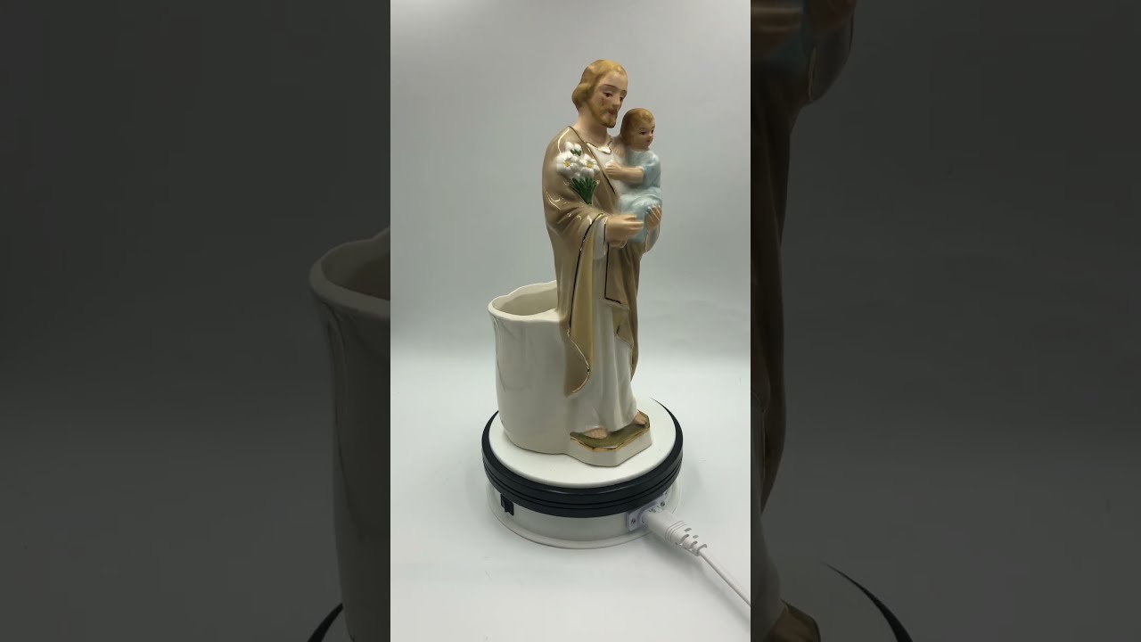 Vintage MCM Lark Holy Jesus Christ Statue Planter Japanese Indoor Tabletop Décor #Midcentury #jesus