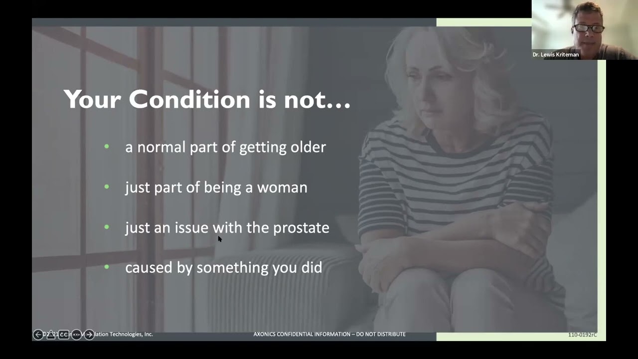 Overactive Bladder and Bowel Incontinence Treatments with Dr. Lewis Kriteman